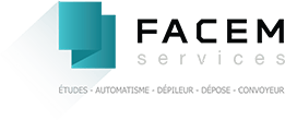 FACEM Services - Études - Automatisme - Dépileur - Dépose - Convoyeur